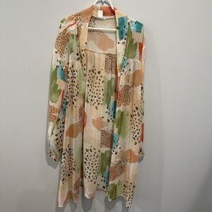 Leopard Print Multicolor Women's Cardigan